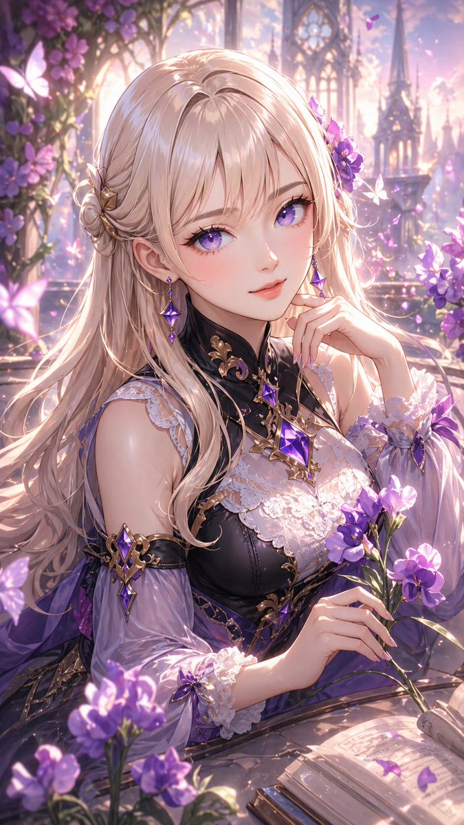 头像 / 个人资料 - 优雅幻想少女在紫罗兰花园 template preview